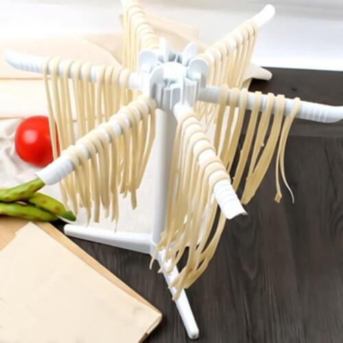 Eco-friendly Pasta Drying Rack Triangle Base PC Noodle Drying Stand with 6 Bars for Kitchen