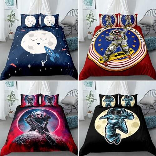 Hot Sell 3D Cosmic Space Bedding Set Duvet Cover Twin Queen King Size With Pillowcase For Home decor Textil