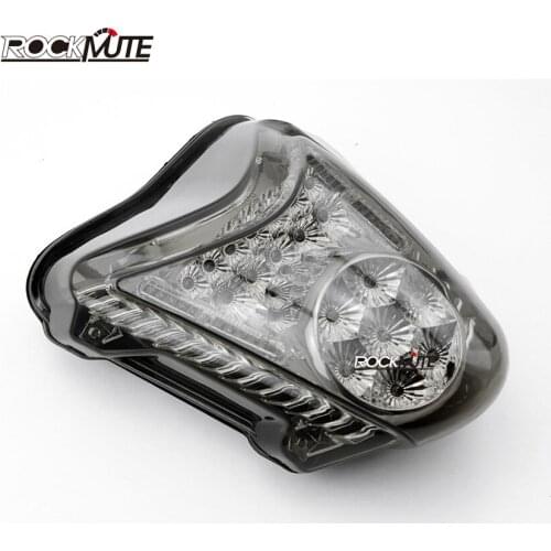 Motorcycle Integrated LED Rear Tail Light Brake Turn Signal Blinker Lamp Smoked For Suzuki GSX 1300R Hayabusa 2008-2011