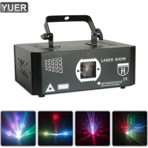 RGB Pattern Animation Laser Light DMX512 Stage Effect Laser Projector For DJ Disco Dance Floor Party Bar Club Music Restaurant