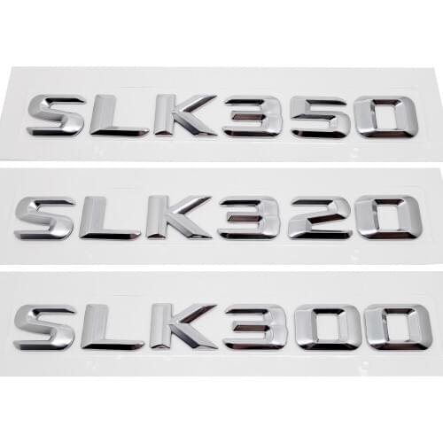 For Benz Metal Car Rear Sticker For Mercedes Benz SLK Class SLK300 SLK320 SLK350 W220 W204 W209 Emblem Badge Decals Auto Styling