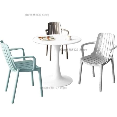 Fashionable Modern Plastic Chair Creative Dining Chair Leisure Outdoor Chair Balcony Chair Study Chair Restaurant Coffee Chair N