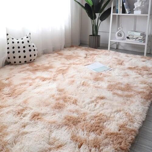 Nordic Plush Carpet Living Room Long Hair Carpet Bedroom Large Area Rug Home Decor Floor Carpet Super Cute Comfortable Shag Rug