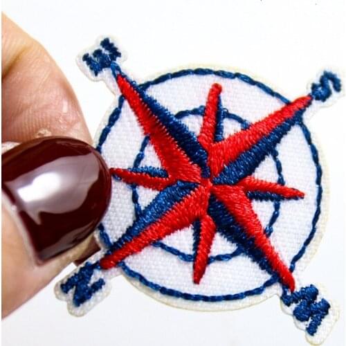 Iron on Patches for Clothing T shirt Women Cartoon Red Anchor Embroidery Patch T-shirt Womens Fashion Tops Shirt Clothes Decor