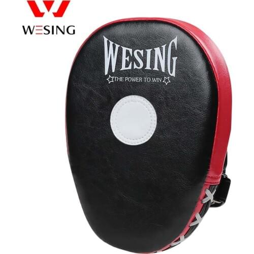 Wesing Punch Pads Hand Target Focus Mitts for Kick boxing Sanda Muay Thai Focus Pads Training Blackred