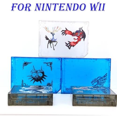 Full Case Cover Housing Shell With Button for Nintend Wii With Retail Packing Cover Housing Case Shell for Wii Conso