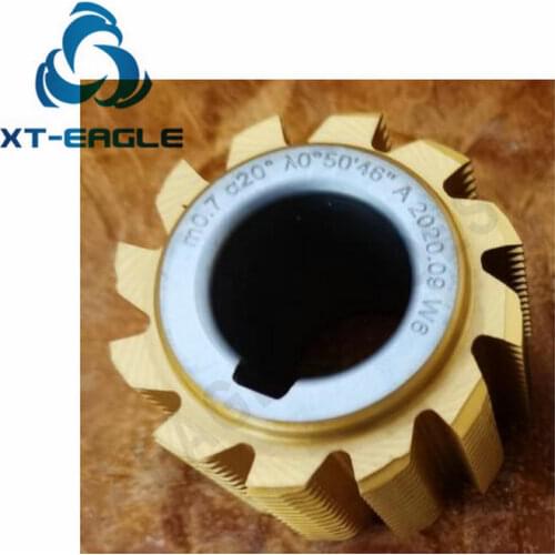 HSS M0.7 Module Gear Hob Cutter PA20 degree 50*40*22hole