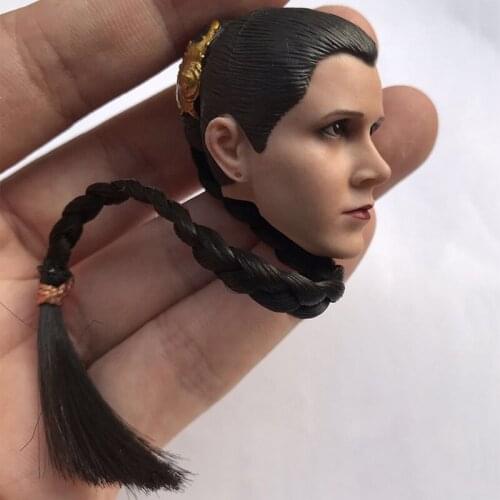 1/6 Woman Head Sculpt Sw Princess Leia Beautiful Youth Version Head Model Suitable for 12 Inch Movable Doll Figure Body