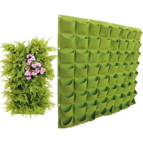 Multi Pockets DIY Grow Planter Bag Wall Mount Hanging Bags Vertical Grow Vegetable Garden Room Bag Planting Garden Supplies