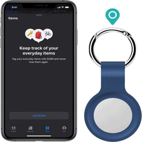 FIt For Apple Airtags Liquid Silicone Protective Sleeve For Apple Locator Tracker Anti-lost Device Keychain Protective Sleeve