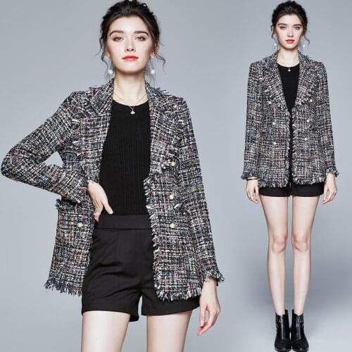 ZUOMAN Women Autumn & Winter Elegant Blazer Jacket Coat Female High Quality Vintage Designer Office Lady Outerwear & Coats