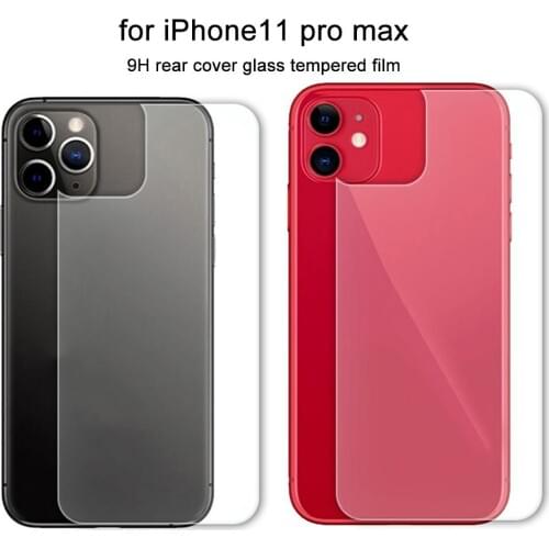 0.3mm 9H 2.5D Tempered Glass Phone Back Protective Film Protective Glass Screen Protector for iPhone 7 8 Plus XS Max 11 Pro Max