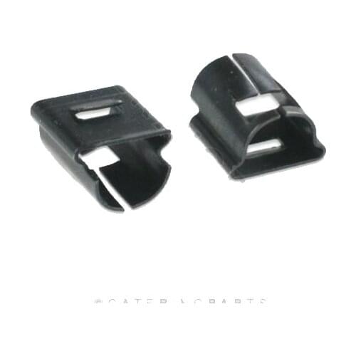 10 X D SHAFT PUSH ON CONTROL KNOB SECURING METAL SPRING CLIPS ANGELO PO SILKO EGO