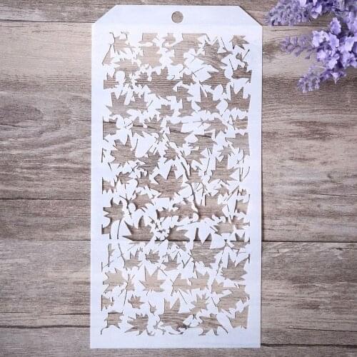 12*24 cm DIY Craft Maple Leaf Stencil for Painting Scrapbooking Stamping Stamps Album Decorative Embossing Paper Cards
