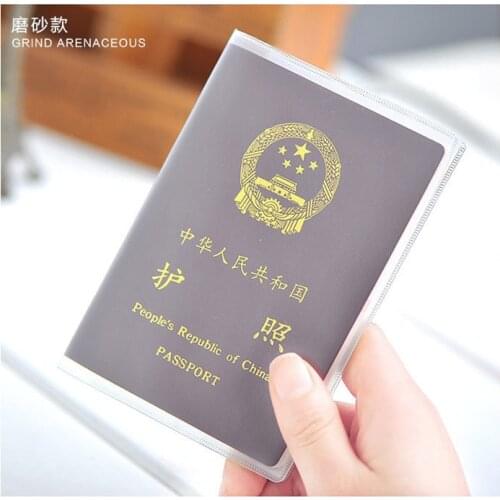 2Pcs Waterproof Card Stock ID Holder Busniess Card Holder Transparent Passport Cover Passport Protective Sleeve