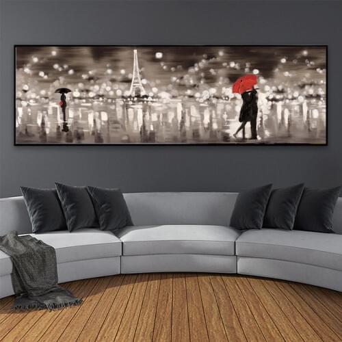 Abstract French Style Landscape Canvas Painting Wall Painting Print Poster Wall Art Bedroom Living Room Modern Home Decoration