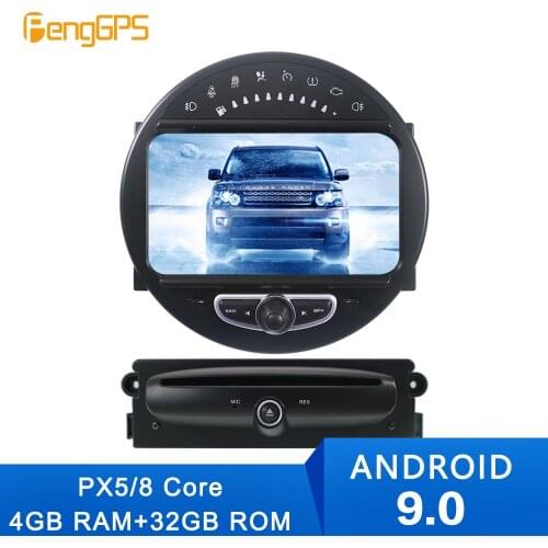 Android 9.0 Car Radio DVD Player GPS For MINI Cooper 2006 2007 2008 2009 2010 2011 2012 2013 Stereo Audio Satnav Multimedia Map