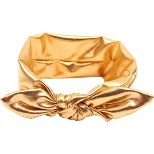 2021 New Fashion Rabbit Design baby girl geadband Elasticity Wash Gold Baby Girl Headband for girl Hair Accessory hot sell