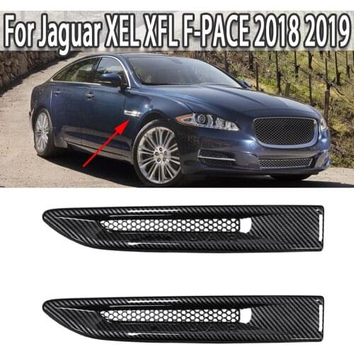 K-Car Front Side Fender Cover Trim 3D Sticker Exterior Accessories For Jaguar XEL XFL F-PACE 2018 2019