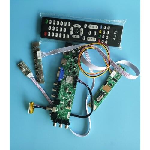 Kit for B154EW01 B154EW01 V0/V1/V2/V3/V4 1280X800 DVB-T Digital HDMI TV VGA USB AV 1 CCFL LCD 30pin Panel Controller board 15.4"