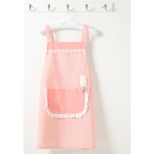 Korean fashion cartoon girl apron home kitchen