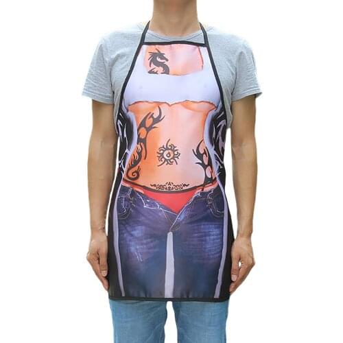 Sexy Creative Kitchen Apron Cartoon Character Print with Adjustable Straps Dinner Party Dinner Funny Cooking Baking Accessories