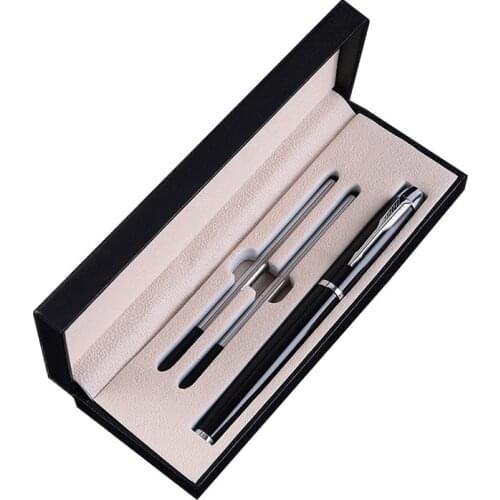 Metal Ballpoint Pen Gift Pen Office Birthday Gifts 0.5MM Ballpoint Pens Engraved Name Private Laser Customized Logo Gift Box Pen