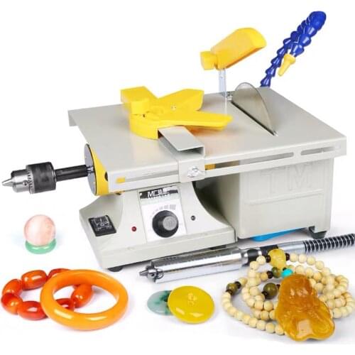 Mini 850W Multifunction Table Saw Stone Polisher Jade Engraving Machine Grinding machine Table Saws Cutting machine for free