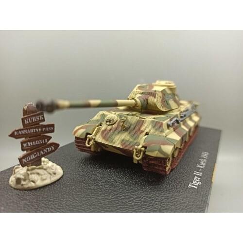 Diecast Alloy Model 1:72 Scale 1943 Kursk War German Tiger II Tiger King Heavy Tank Heavy Armor Model Metal Toy Ornaments Gift