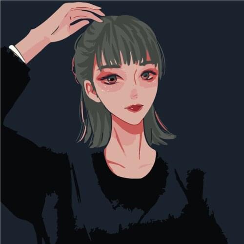 DIY Framed Lion Girl Oil Painting By Numbers Adults Colorful Paint Wall Art Picture For Living Room Home Decor Size 20x20cm