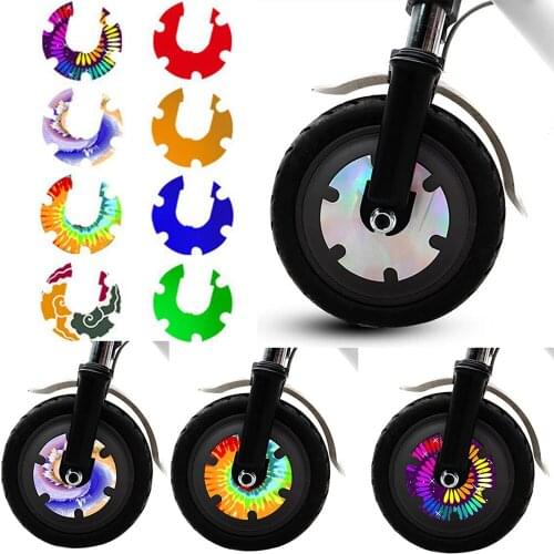 Electric Scooter Front Wheel Sticker Waterproof Motor Protective Reflective Sticker Scooter Accessories for Xiaomi M365/1s/pro2