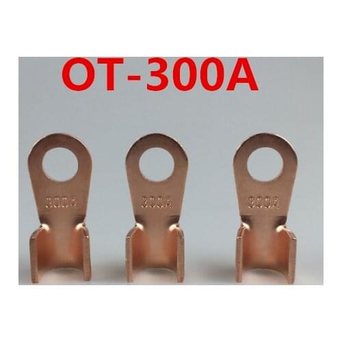 1pcs Red Copper Battery Cable Terminal Crimping 25-70mm2 Wire OT-300A Naked Crimp Terminal TerminalsFor Wire