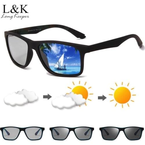 Men Driving Photochromic Sunglasses Male Polarized Discoloration Driver Safty Sun Glasses UV400 Anti-Glare Lentes Sol Hombre