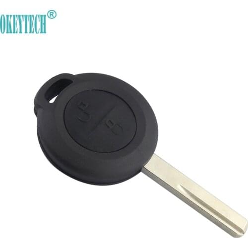 OkeyTech New 2 Buttons Key Fob Shell For Mitsubishi Colt Warior Carisma Spacestar 2 BTN High Quality Remote Key Case Uncut Blade