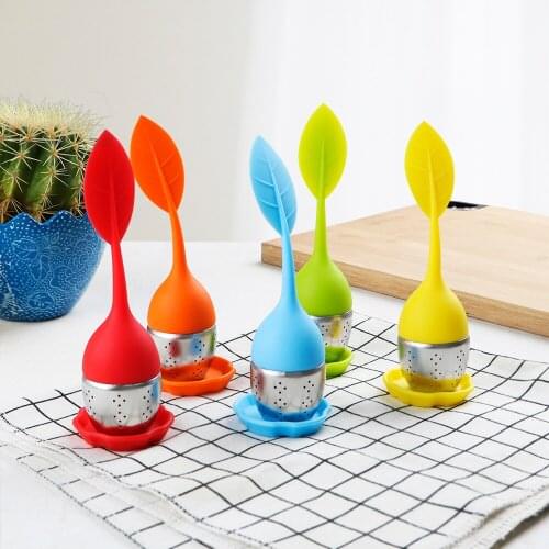 HILIFE Silicone Tea Infusers Cute Leaf Filters Scented Tea Tools Teaware High temperature resistance Tea Strainers