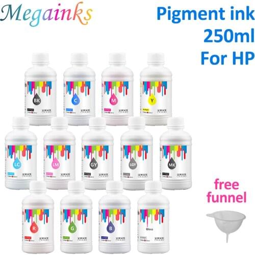 250ML UV Pigment Ink For HP 500 800 T770 T790 T1200 T1300 T610 T620 T1100 T2300 5000 5500 4000 4500 1050 z2100 z3100 z3200 Z6100