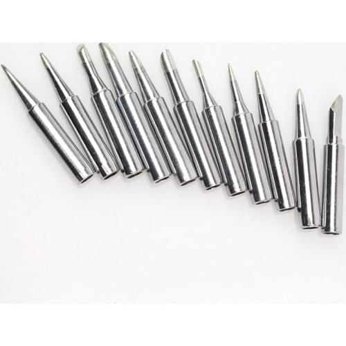 High Quality 10 pcs/set Soldering Iron Tips Lead-free Iron Tip 900M-T For SAIKE ATTEN YIHUA QUICK Rework Station Tool Kit