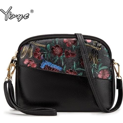 YBYT new women mini shell shoulder bag fashion designer messenger crossbody bag hotsale printing PU leather female handbags
