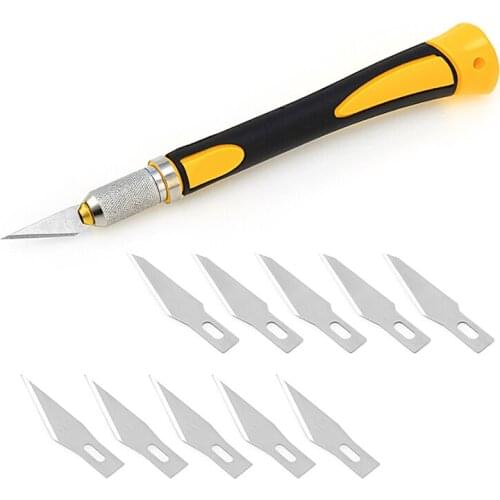 10Pcs Blades Wood Carving Cut Tools Fruit Food Craft Sculpture Engraving Knife Aug