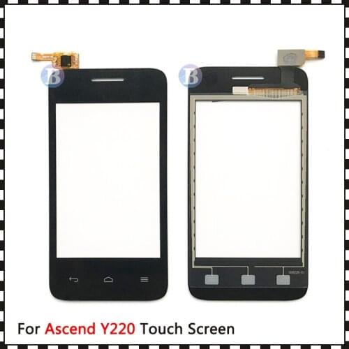 10Pcs/lot High Quality 3.5" For Huawei Ascend Y220 Y220T Y220U Y220C Touch Screen Digitizer Sensor Outer Glass Lens Panel