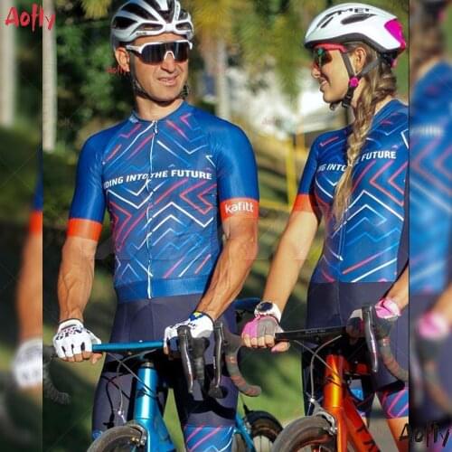 2021 Kafitt Couples Professional Triathlon Cycling Jersey Skinsuit Sets Macaquinho Ciclismo Feminino Go Pro Clothing Jumpsuit