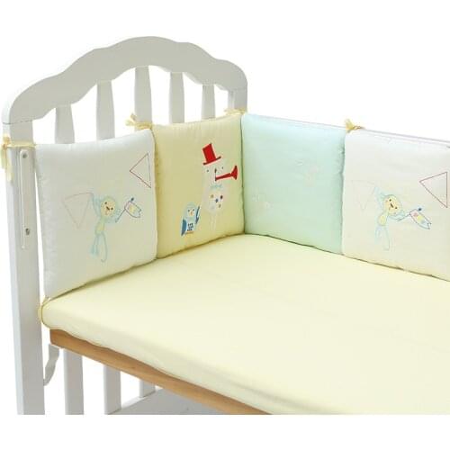 6pcs 30*30cm Cushions Kids Crib Protection Infant juego de cuna Baby Bumpers Bedding Sets Newborn