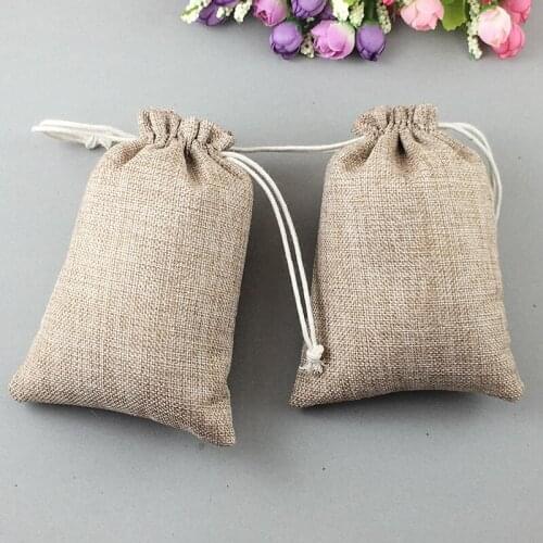 7x9cm 1000pcs Gifts Bags With Drawstring Jewelry Gift Pouch Bags Jute Small Bag For Women 2016 Packaging Display Sack Bag