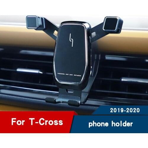 Car phone holder for Volkswagen T CROSS 2020 interior modification Mobile phone stand Accessories air vent phone holder