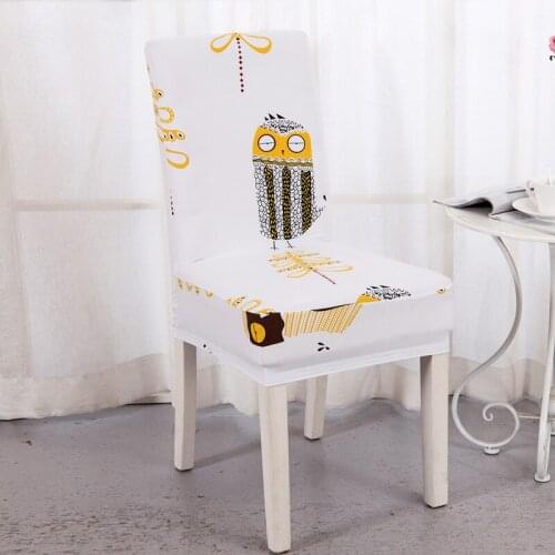 Modern Printing Chair Covers Stretch Removable Dining Chair Cover Universal Size Seat Slipcovers For Banquet Chair Seat Case