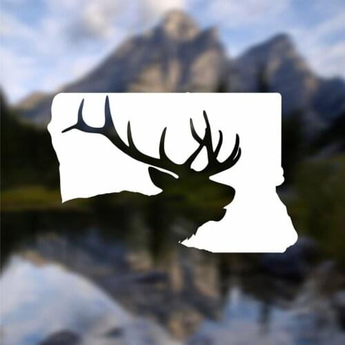 Black/Sliver Oregon Hunting Elk Car Sticker Small/Big Size Removable Waterproof Window Body Decal CL873