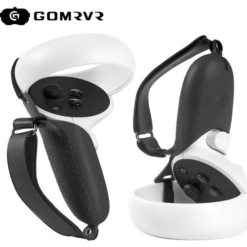 GOMRVR VR Accessoires Beschermhoes Voor Oculus Quest 2 Grip Vr Controller Case Met Knuckle Band Handvat Grip Voor Oculus Quest 2