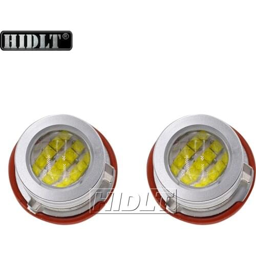 HIDLT 2PCS High Power 90W 180W LED Angel Eyes White Yellow For BMW E39 E60 E61 E63 E83 X3 E53 X5 Error Free Canbus LED Marker