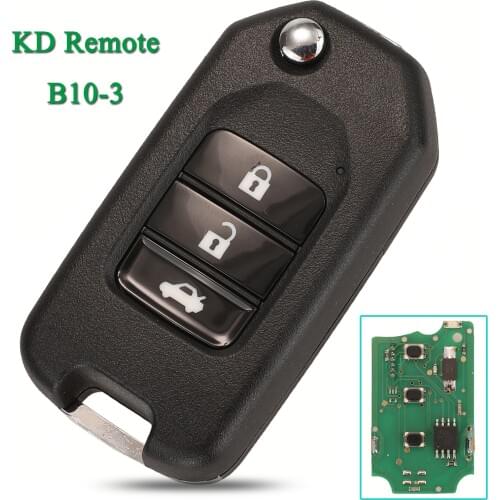 Bilchave 3 Buttons Universal B10-3 Remote Control Car Key B-Series For Honda For KD900 KD900+ URG200 Mini KD KD-X2