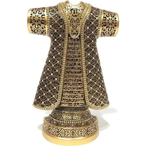 Kaftan Ayetel Kursi Trinket Silver Gold Trinket Holy Place Trinket Model Houseware Souvenir Islamic Gift Muslim Gift 25 cm